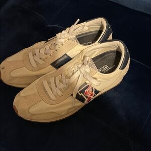 Polo by Ralph Lauren Men's Beige and Navy Athletic Shoes